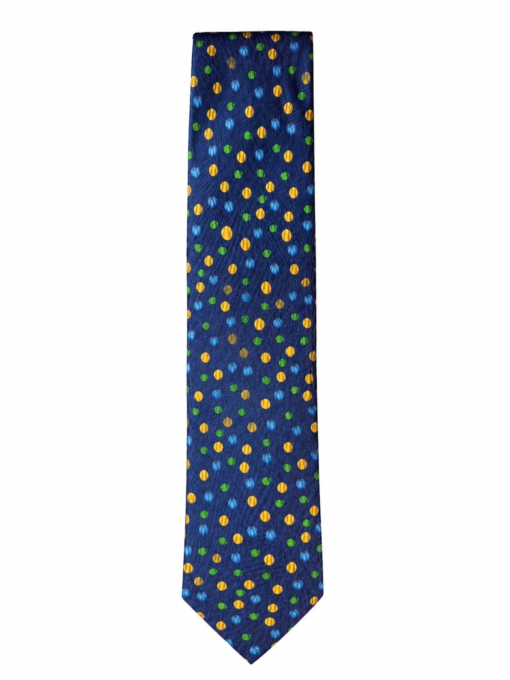 Solemare Italy 100% Silk Navy Novelty Sports Balls Print Tie